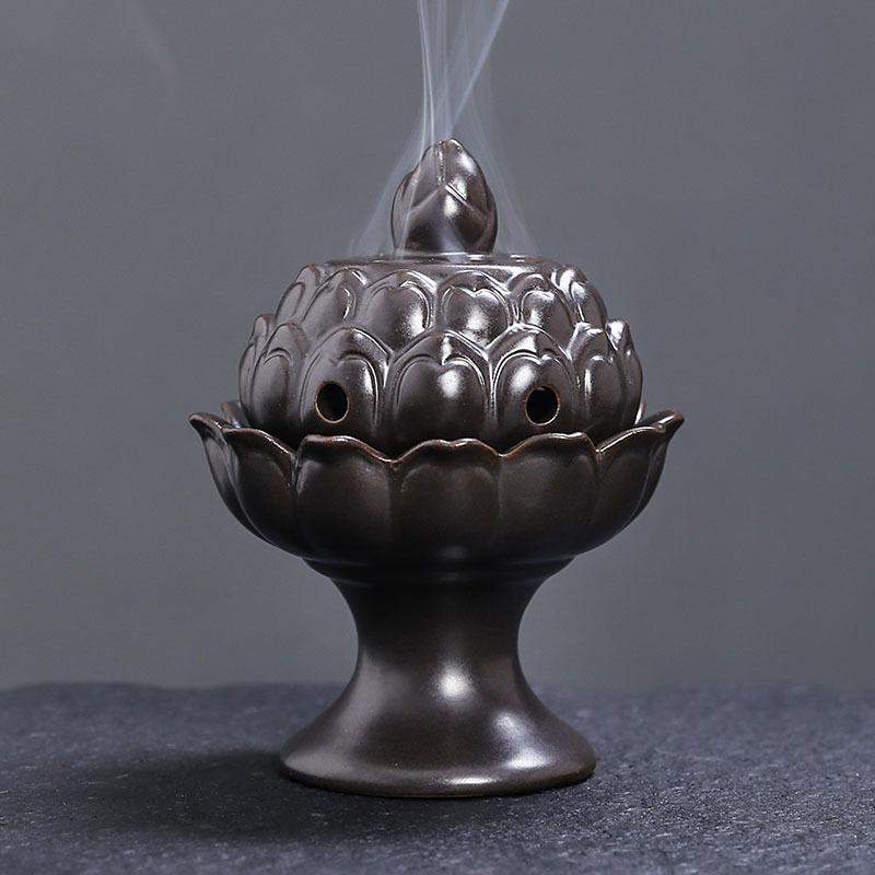 

1pc Mini Ceramic Lighthouse Tower Incense Burner, Perfect for Indoor Aromatherapy, Ideal for Home Decor (Without Incense)