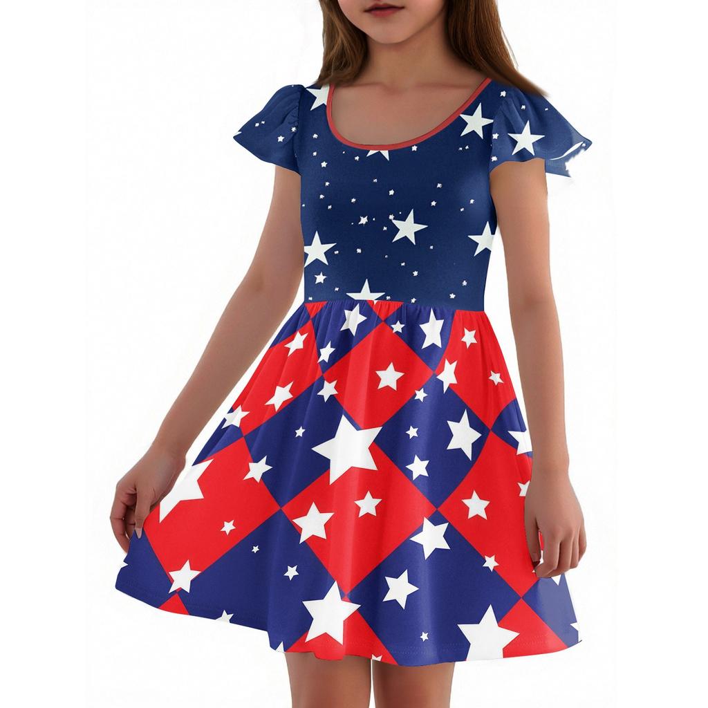 Dziewczęce sukienki z rękawami dla maluchów Sukienki na co dzień, na imprezę, do szkoły, ubrania dla dziewczynek