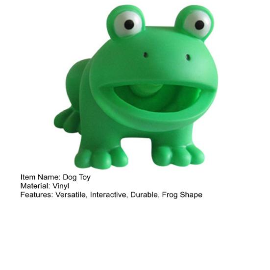 Hundespielzeug, interaktives Hunde-Kauspielzeug mit Geräuscheffekt, Cartoon-Frosch-förmiges Haustier-Zähnereinigungsspielzeug, Heimtierbedarf