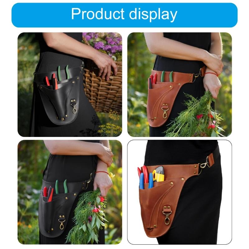 Belt Repairing Leather Tool Pouch Leather Tool Belt Tool Storage Bag Storage Pouch Portable Waist Bag Storage Bag Gadget