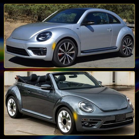 2X For 2012-19 Volkswagen Beetle Smoked Front Bumper LED Side Marker Light Amber