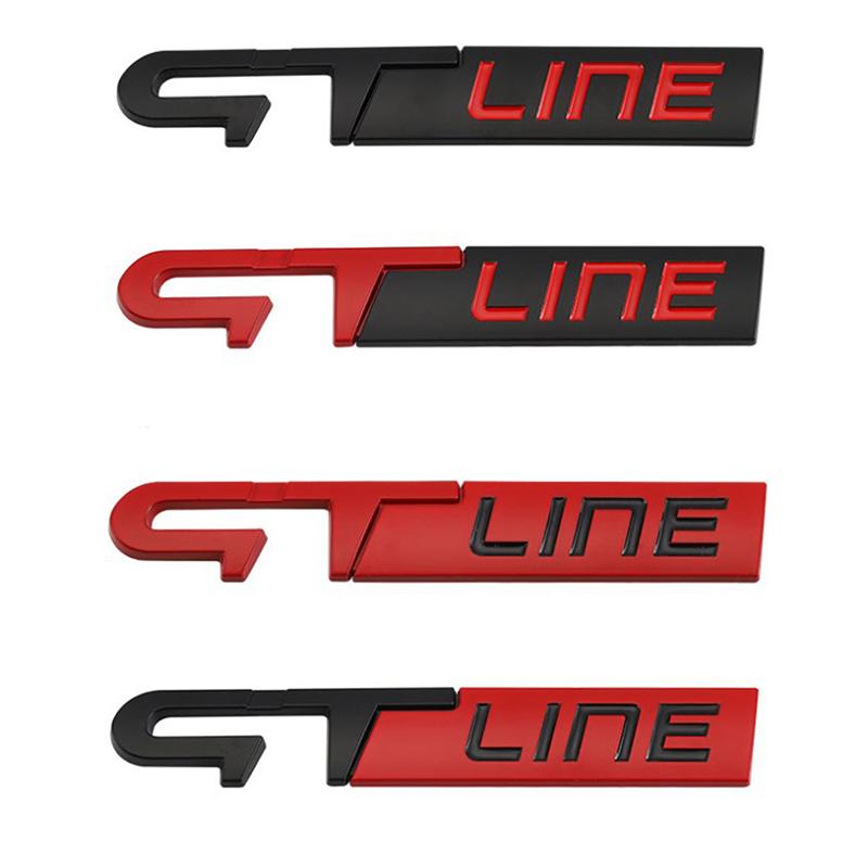 Car Metal GT RS Line Badge Emblem Decals Sticker For Logan Clio Megane 2 3 4 Captur Koleos Espace Twingo Duster Kadjar