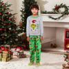 Parent-child Christmas Print Home Suit Long-sleeved Top And Pants