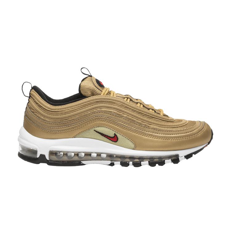 Men's Sneakers Nike Air Max 97 Metallic Gold (2017/2018) Metallic Gold/Varsity Red-White-Back