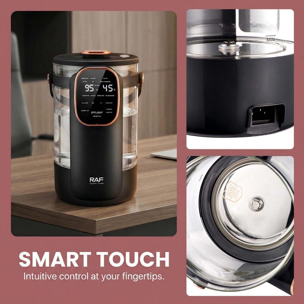 3.5L Multi-functional Electric Kettle with Digital Display and Overheat Protection, 1000W