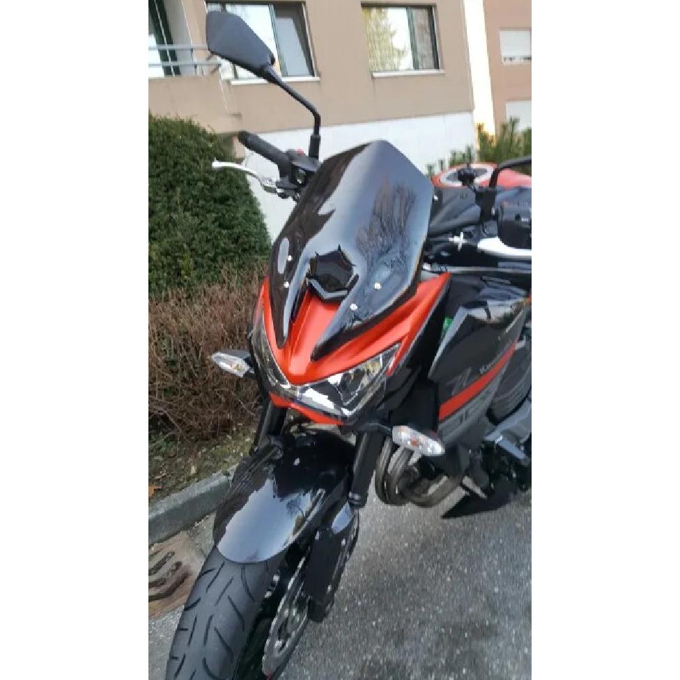 Motorcycle Double Bubble Windshield WindScreen For 2013 - 2016 Kawasaki Z800 Z 800 2014 2015 13 14 15 16 Black Iridium