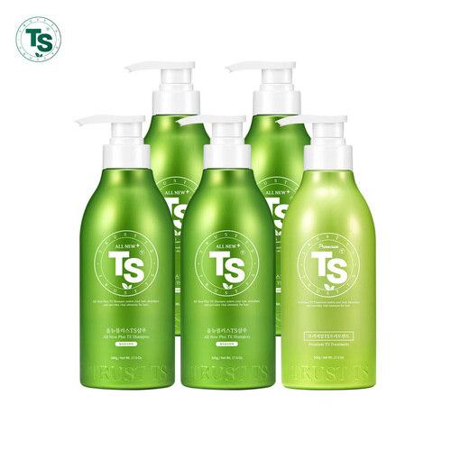 [TS] All New Plus TS Shampoo 500g x 4 + Premium Treatment 500g x 1_671805