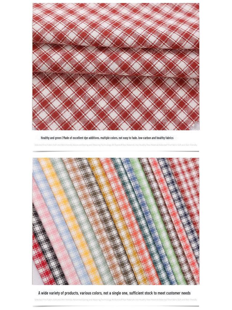 Tkanina w kratę bawełniana barwiona 21-ct na odzież dziecięcą i damską