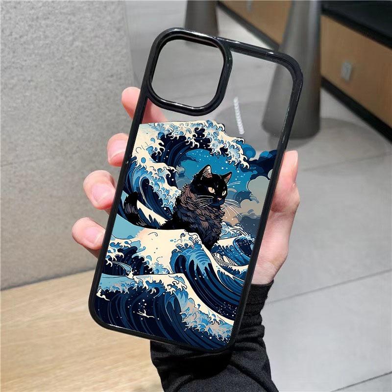 Painting Various Cat Phone Case For iPhone 13 12 Pro Max Mini 15 14 11 Pro Max Plus SE2 8 7 Plus X XS XR Cute Naughty Cat Covers