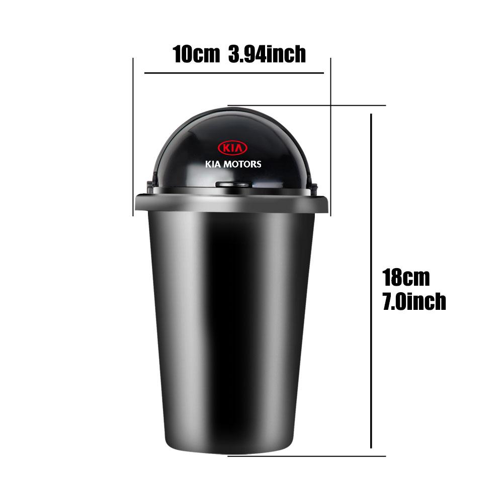 Car Styling Logo Trash Bin Trash Cleaning Storage Box For Kia Sportage Rio 3 Soul Picanto EV6 Cerato Auto Storage Accessories xmwcj44