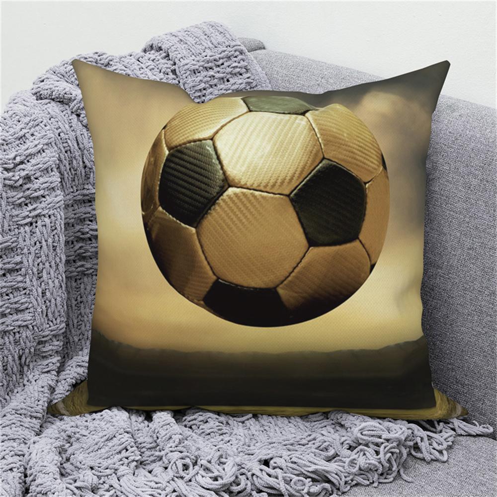 Fußball-Print Kissenbezug Heimdeko Kissenbezug Sofa Auto Überwurf