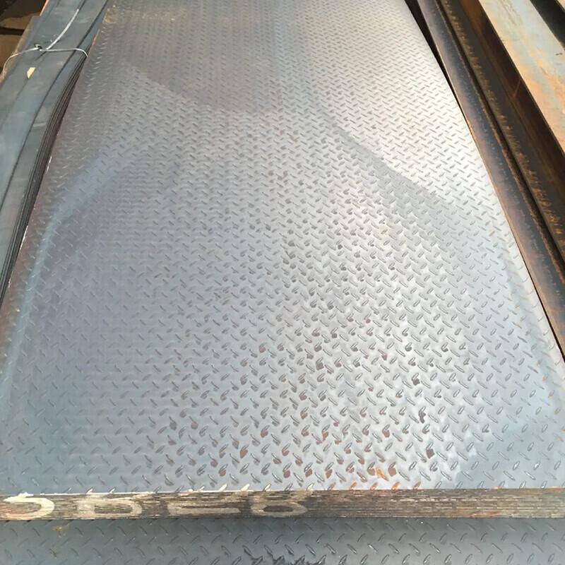 Anti-slip Laser Cut Black Pattern Steel Tread Plate