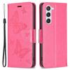 For Samsung Galaxy S25/S24 Phone Case Butterfly Imprinted PU Leather Wallet Cover