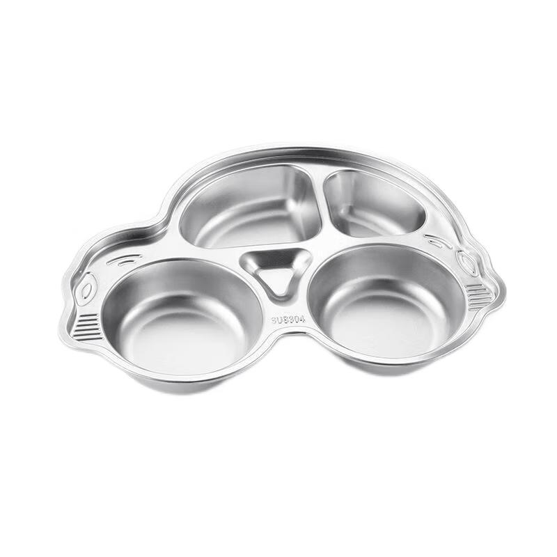 304 Stainless Steel Divided Meal Plate