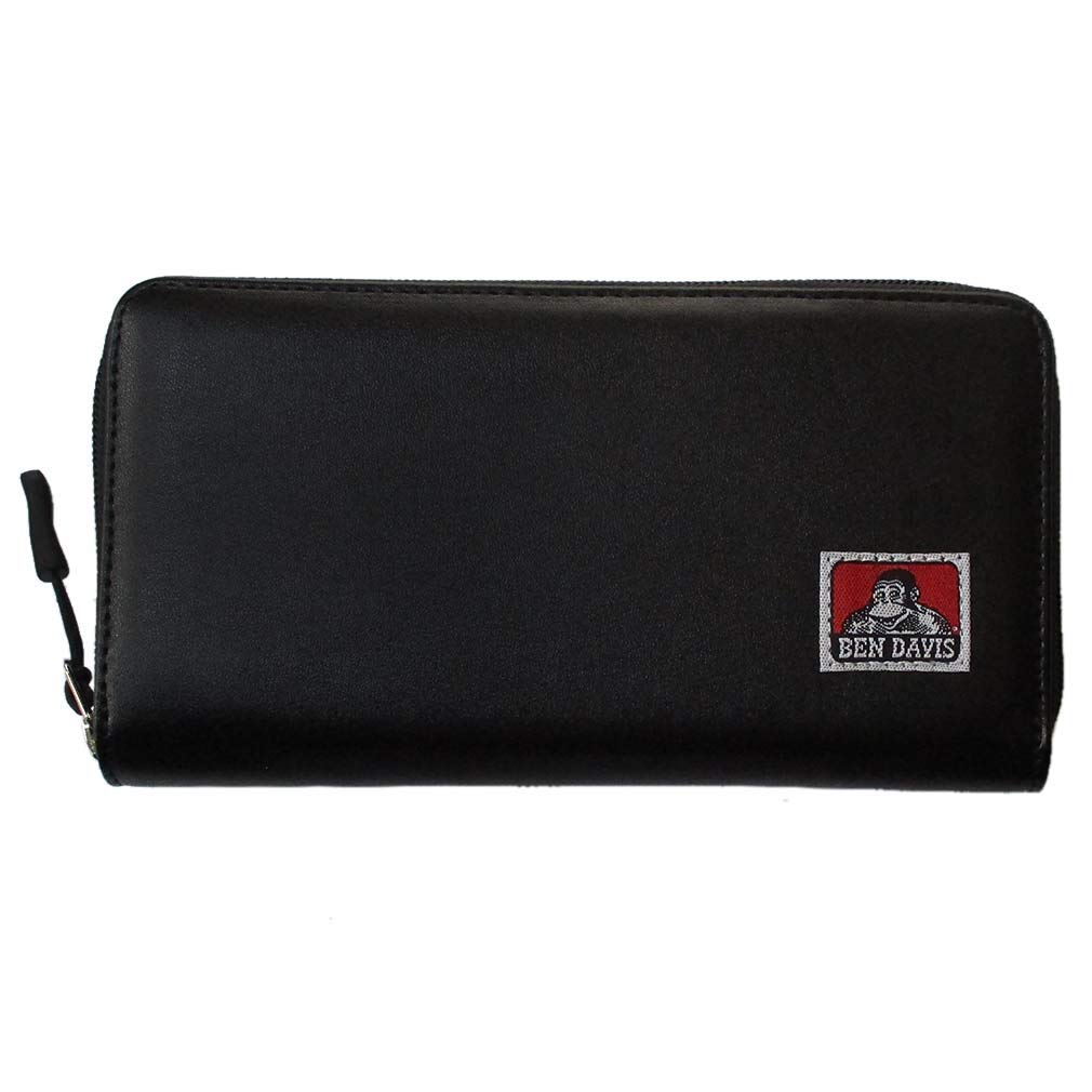 

BEN DAVIS Длинный кошелек из искусственной кожи Длинный кошелек Круглая молния Кошелек на молнии Кошелек для монет ЧЕРНЫЙ [BEN DAVIS] (с кошельком) Мужской Женский BDW-9194L