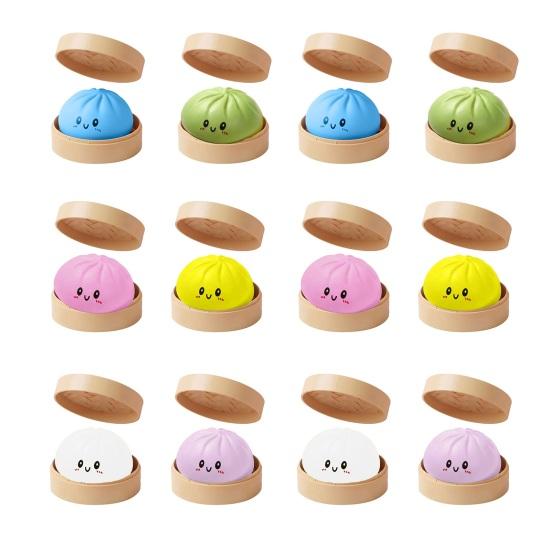 In Dark Bun The Glow Squeeze Toy Led Light Up Stress Relief Fidget Sensory Toy For Adults Kids Cute Desk Decor Gift