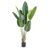 Artificial Birds Of Paradise Tree, 1.5mTall Faux Plant, PE Material & Anti-Tip Tilt Protection Low-Maintenance Plant, Lifelike Green Fake Tree for