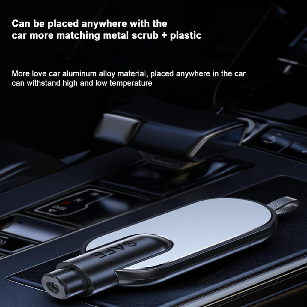 Portable Car Safety Hammer Multifunctional Glass Breaker & Seatbelt Cutter Pocket Size Lightwieght for Emergency Escapes