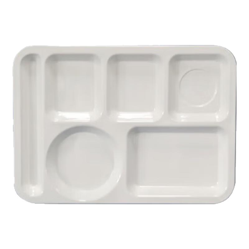 Huihuang White Melamine Divided Meal Trays