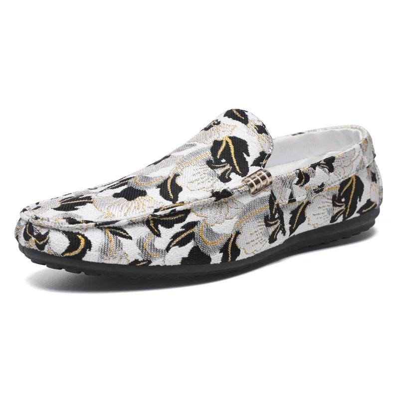 Utendørs Herre Fritidssko Pustende Herre Loafers Latesko Komfortable Gåsko Sklisikre Flats Kjøresko Zapatos