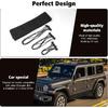 Sunshade Mesh Shade Top Front Cover Provides Roof UV Sun Protection for Jeep Wrangler JL JLU & Gladiator JT 2018-2024 (Black)