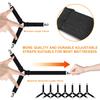 4Pcs/Set Adjustable Bed Sheet Grippers Belt Fastener Bed Sheet Clips Mattress Cover Blankets Quilt Holder Organize Gadgets