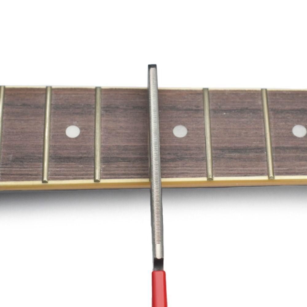 Dual Edge Guitar Fret Crowning File 18.5cm Bass Polishing Tool Electric Guitar File  for Repair