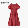 EICHITOO Women's Summer Red Short Sleeve Dress