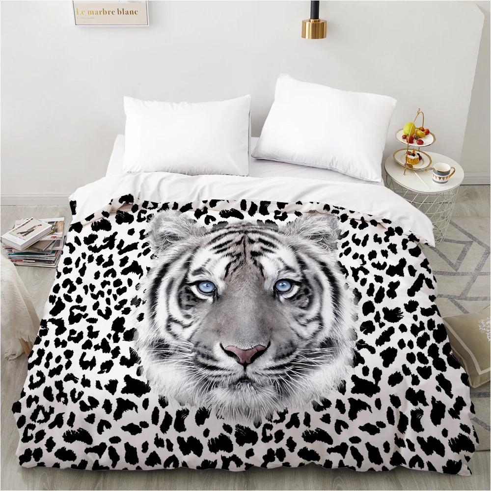 3D Duvet cover QuiltBlanketComfortable Case Luxury Bedding 135 140x200 150x200 220x240 200x220 for Home animal tiger