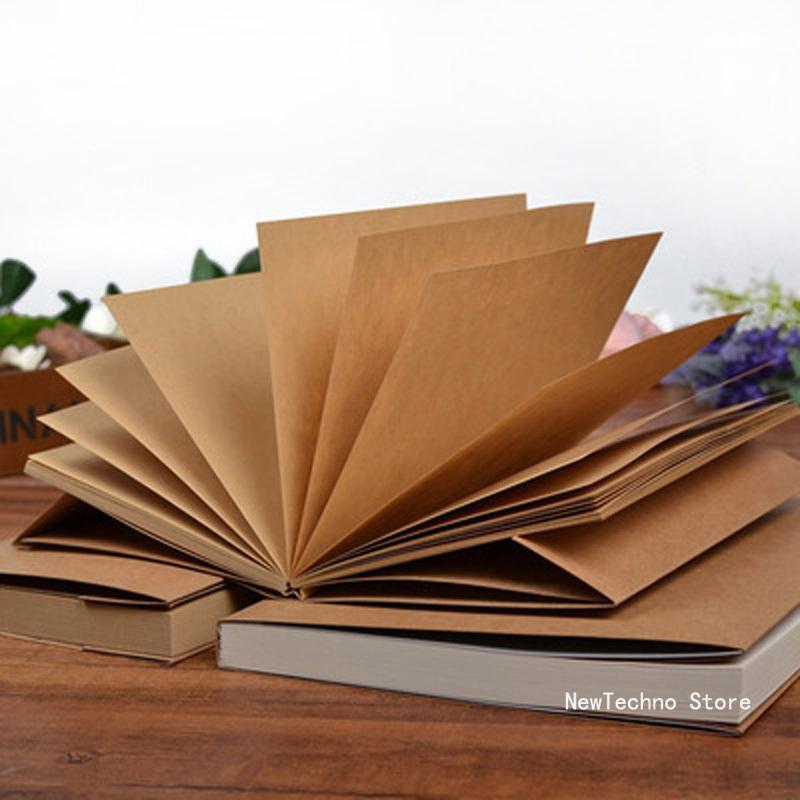 32K/16K Retro Sketch Craft Paper Blank Notebook Sketch Drawing Book Journal Diary Note Stationery School Office
