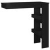 VidaXL Wall-mounted Bar Table Black 102x45x103.5 Cm Engineered Wood 811782