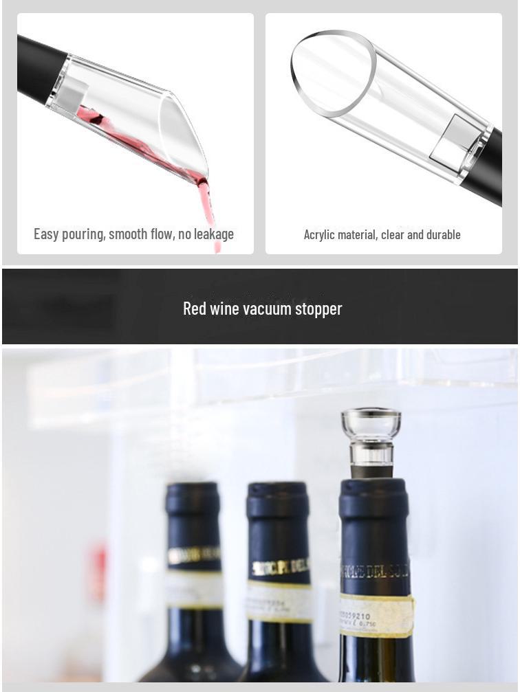 Abridor de vino eléctrico automático recargable - Herramienta multifuncional para el hogar