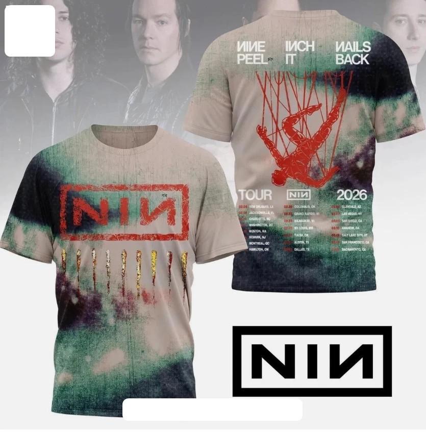 New Popular Nine Inch Nails Peel It Back Tour 2026 3D Gift For Fans LW1032 XL