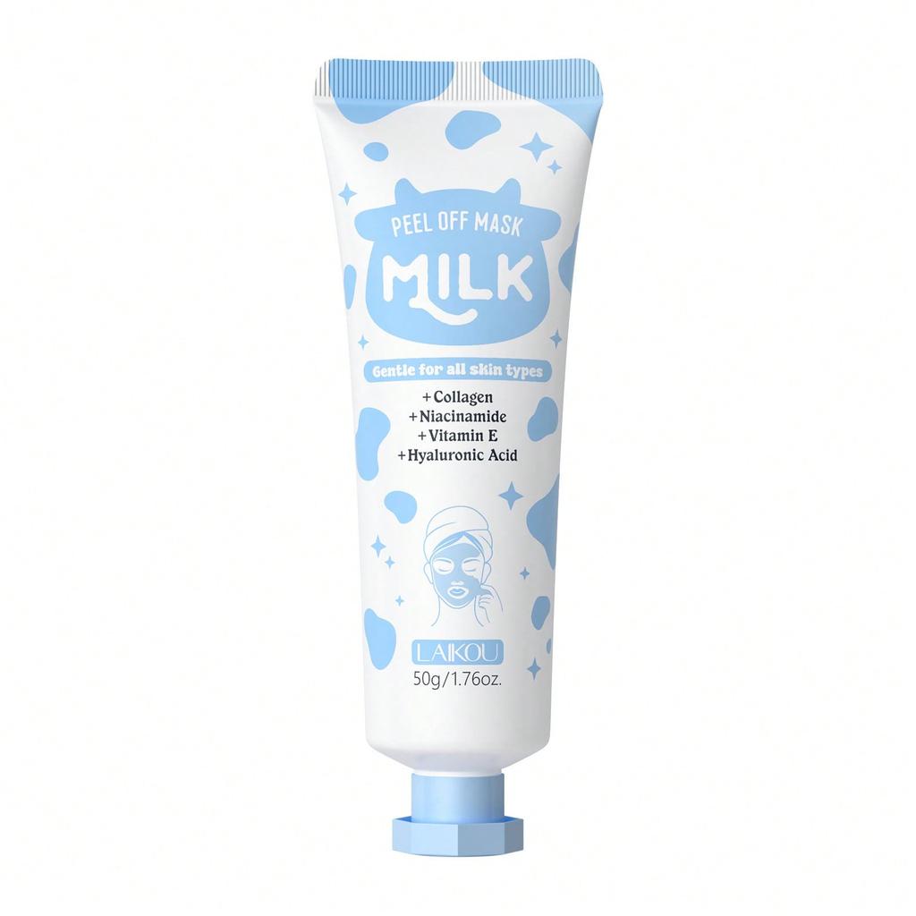 LAIKOU Milk Peel-Off Mask for Facial Treatment Deep Cleansing Blackhead Removal Pore Tightening Brightening