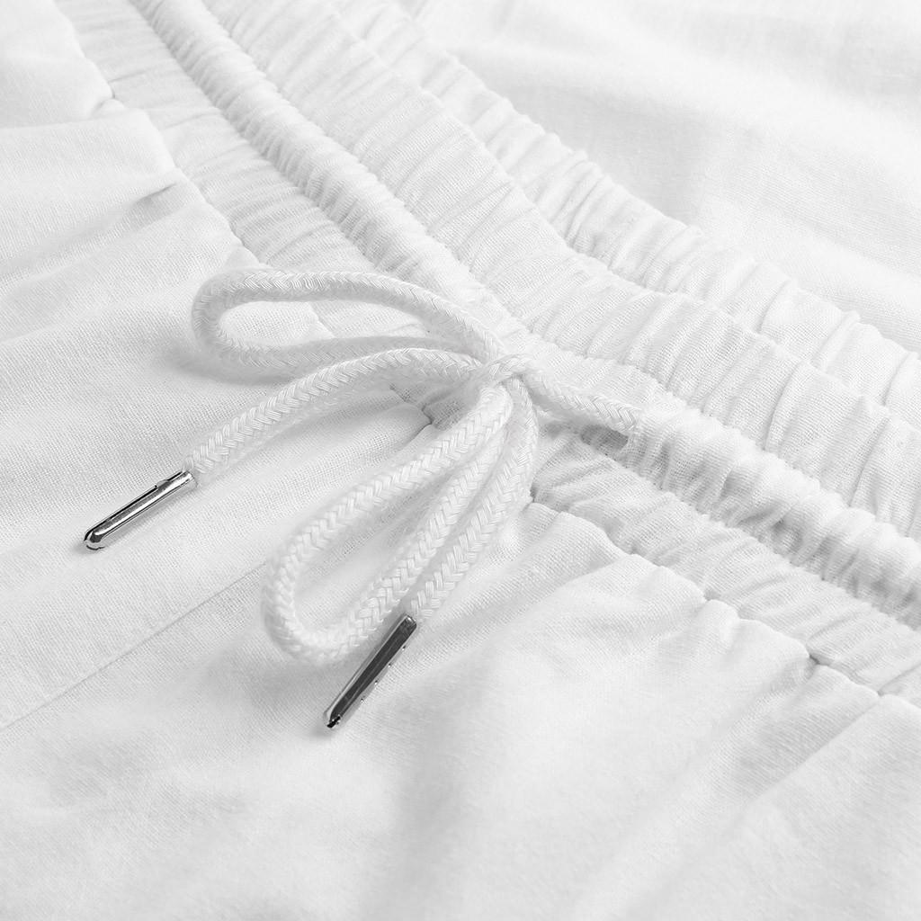 Men's Summer And Fashionable Cotton And Linen Trousers