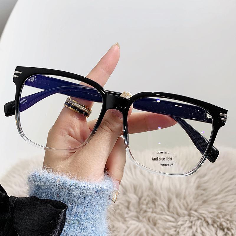 

Модные прозрачные очки с защитой от синего света, унисекс, большая оправа, модный дизайн TR90.