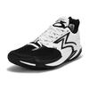 361 BIG3 6.0 Pro Ammortizzazione Antiscivolo Supporto Mid top Scarpe da Basket Unisex Nero Bianco 672521106-10