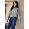 VICTORIA&VERA Women's Dolphin Jacquard Knit Sweater