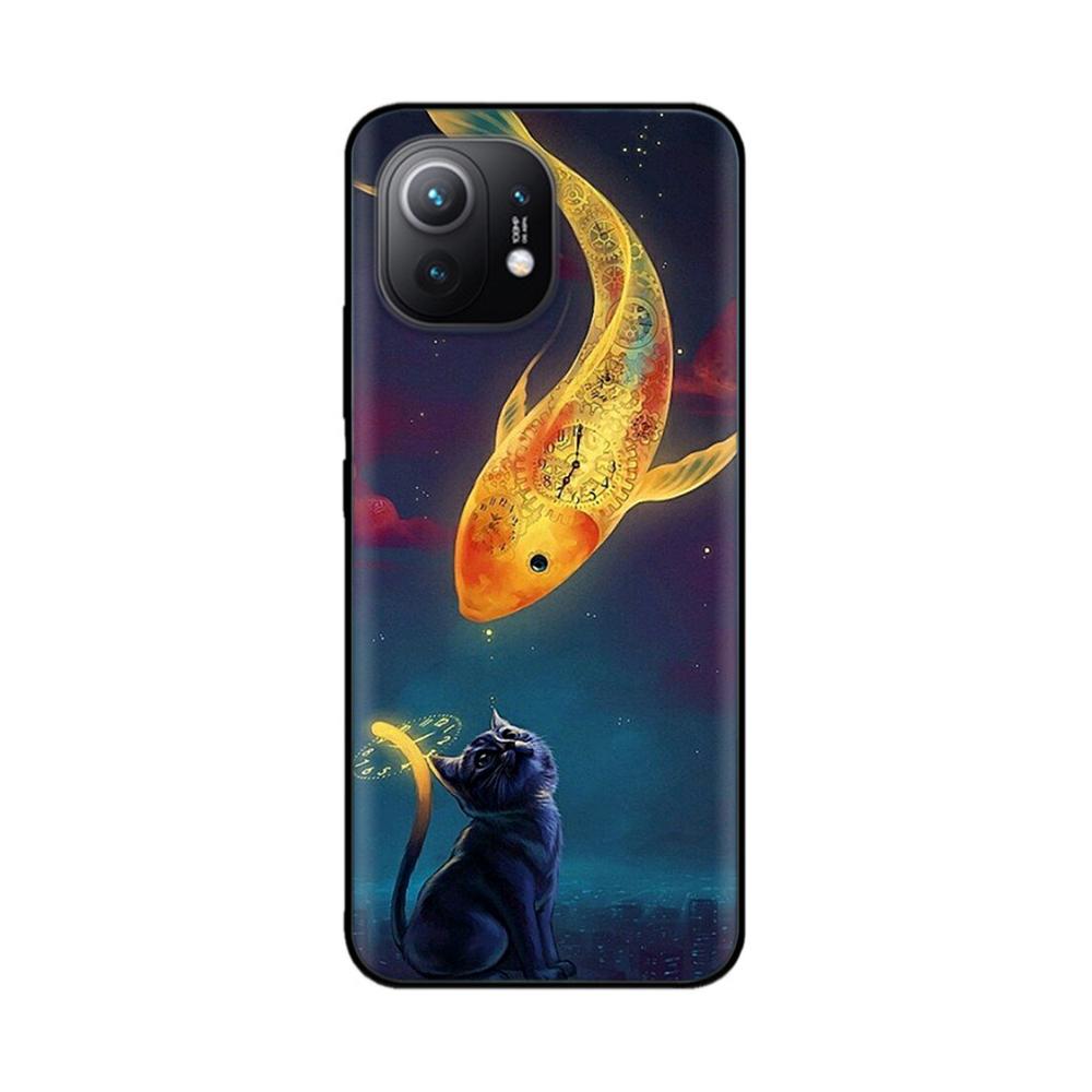 Phone Case For Xiaom Mi 11 Lite Case Soft Silicone Shockproof Back Cover For Xiaomi 11 Lite 11Lite 5G NE Protective Shell Fundas