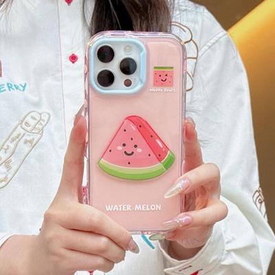Wave Jelly for Apple 16promax Three-in-one Mobile Phone Case Cartoon Fruit High-end Sense for Apple Mobile Phone Protective Case