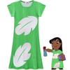 Vestito per Bambina Lilo e Stitch in Tessuto Poliestere con Stampa Astratta per Primavera Autunno Gioco