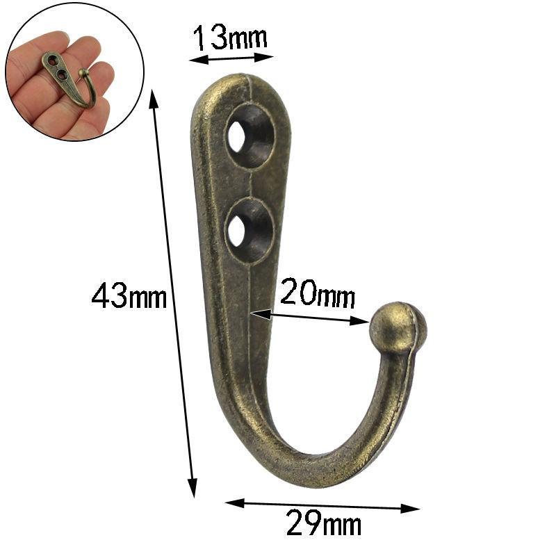

Вешалка для ключей с винтами, несущие крючки, ретро-принадлежности для кухни и ванной комнаты, крючок для хранения вещей, препятствующий столкновениям, органайзер бронзовый