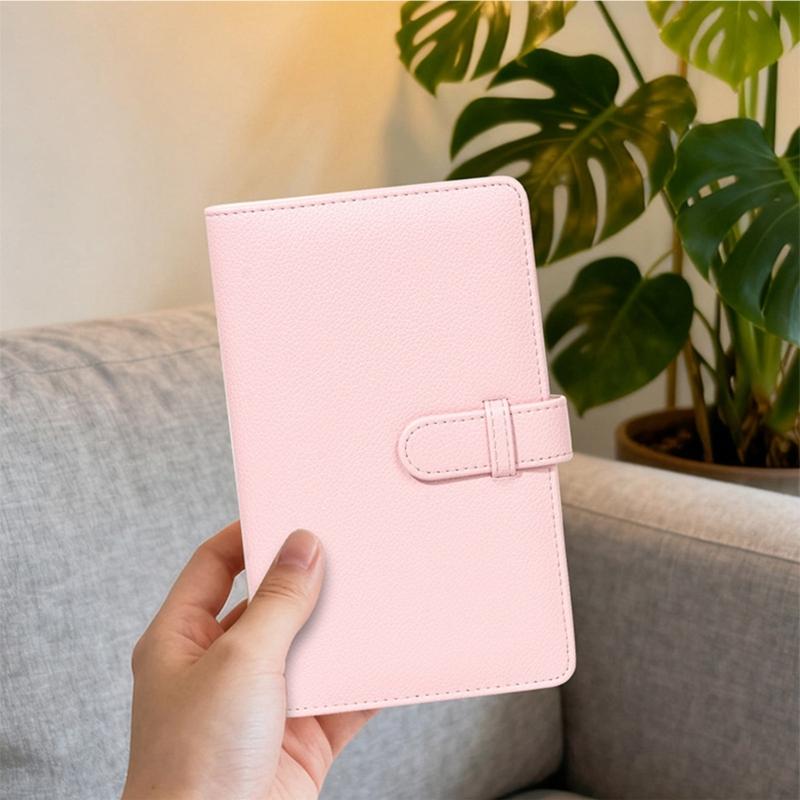 Portable Photo Storage Album Accommodates 108Pockets Pictures 3inch PU Leather Exterior Travel Friendly