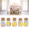 Miniature Dollhouse Food Jar Glass Bottle Dollhouse Simulation Lollipops Model DIY DecorationMedium Can(15 Capsules)