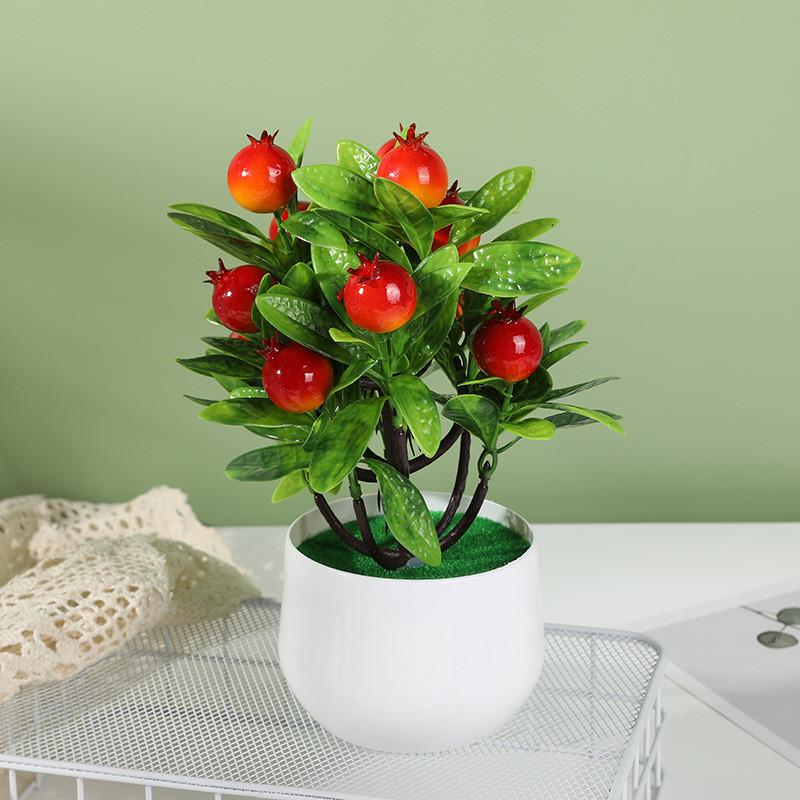 Artificial Plant Decoration With Plastic Craft For Home Office Decor