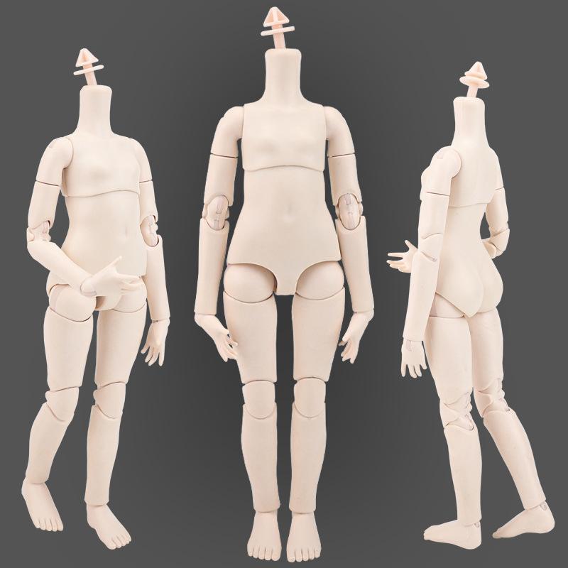 30cm BJD Tělo panenky Bílá pleť Pohyblivé Tělo panenky Mjd 22 Kloubů Dívčí panenka pro GSC, 1/6 bjd Hlava panenky Figurka DIY Hračka Nový styl