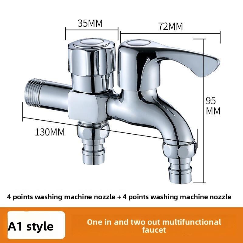 

Многофункциональная стиральная машина оснащена двойными водопроводными кранами, холодным краном и 4-дюймовым водопроводным краном. Model A1