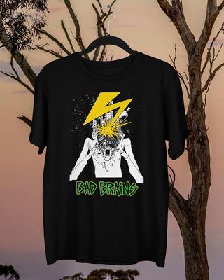 Vintage BAD BRAINS Banned in T-shirt Klassiek Zwart Unisex S-234XL Unisex T-shirt
