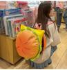 2025 Summer Cute Hamburger Cartoon Backpack for Women - Large Capacity, Double Shoulder Bag