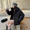 Women's fashion hooded down cotton clothes casual warm puff cotton coat winter new